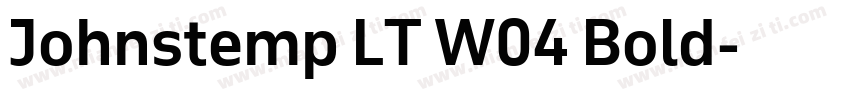 Johnstemp LT W04 Bold字体转换